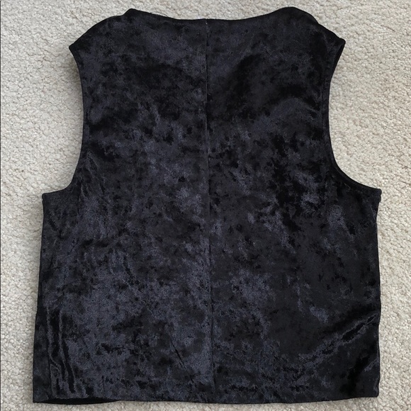 Velvet Vest w/Decorative Metal Studs - Picture 5 of 5